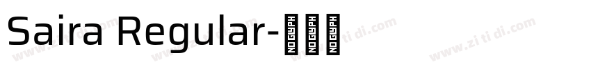 Saira Regular字体转换
